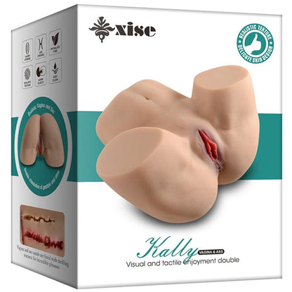 XISE - MASTURBATORE MULTIPOSIZIONE VAGINA E ANO REALISTICO KALLY - XISE | Lingerie Harness Boutique