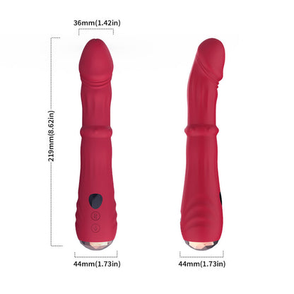 ARMONY - DILDO VIBRATORE STIMOLATORE PUNTO A TERMOREGOLABILE ROSSO - ARMONY VIBRATORS | Lingerie Harness Boutique