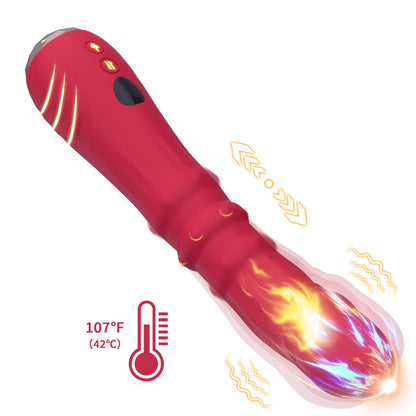ARMONY - DILDO VIBRATORE STIMOLATORE PUNTO A TERMOREGOLABILE ROSSO - ARMONY VIBRATORS | Lingerie Harness Boutique