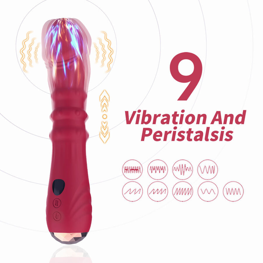 ARMONY - DILDO VIBRATORE STIMOLATORE PUNTO A TERMOREGOLABILE ROSSO - ARMONY VIBRATORS | Lingerie Harness Boutique
