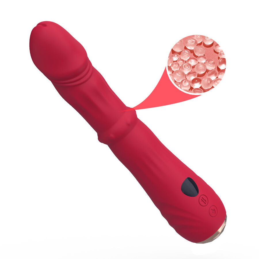 ARMONY - DILDO VIBRATORE STIMOLATORE PUNTO A TERMOREGOLABILE ROSSO - ARMONY VIBRATORS | Lingerie Harness Boutique