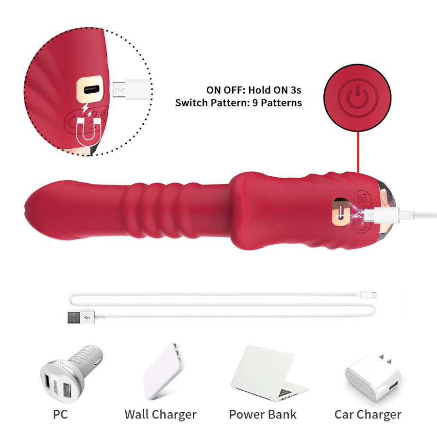 ARMONY - POINT A DILDO VIBRATORE STIMOLANTE ROSSO - ARMONY VIBRATORS | Lingerie Harness Boutique