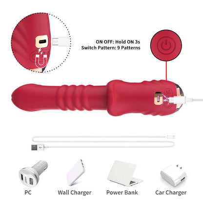 ARMONY - POINT A DILDO VIBRATORE STIMOLANTE ROSSO - ARMONY VIBRATORS | Lingerie Harness Boutique