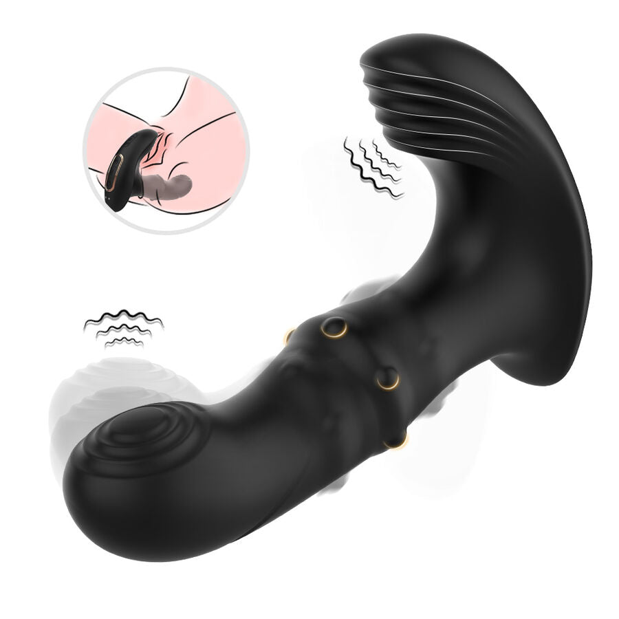 ARMONY - VIBRATORE ANALE PROSTATICO TELECOMANDO NERO - ARMONY ANAL | Lingerie Harness Boutique