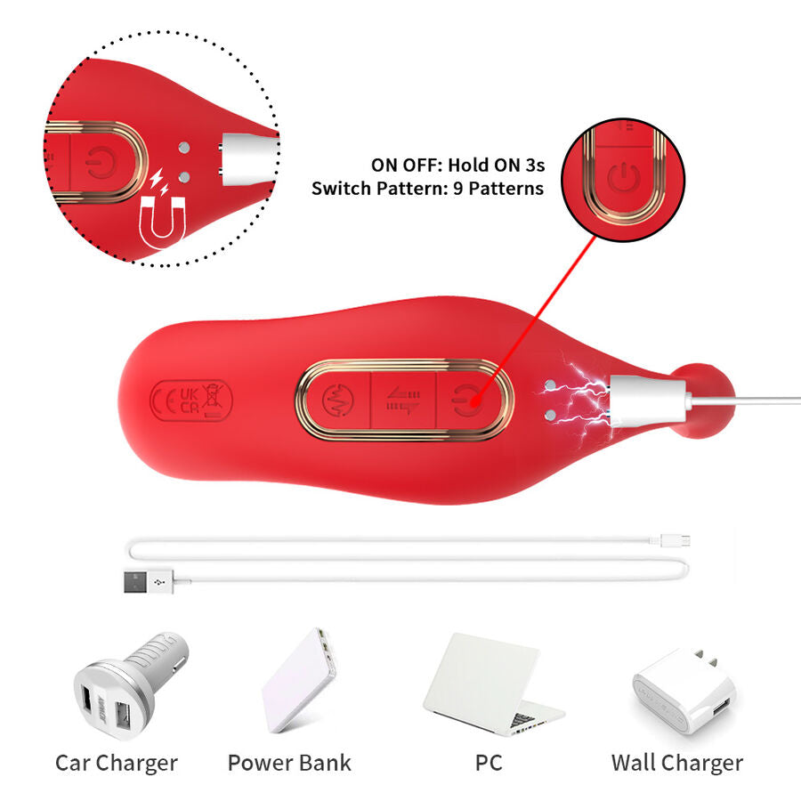 ARMONY - VIBRATORE ANALE PANTY C E STIMOLATORE PUNTO G TELECOMANDO ROSSO - ARMONY WEARABLES | Lingerie Harness Boutique