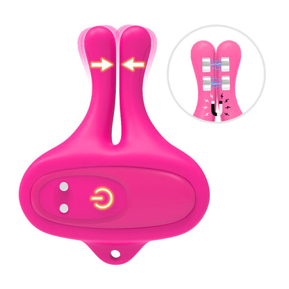 ARMONY - MORSETTI PER CAPEZZOLI MAGNETICI VIBRANTI A FORMA DI CONIGLIO ROSA - ARMONY STIMULATORS | Lingerie Harness Boutique