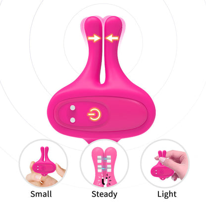 ARMONY - MORSETTI PER CAPEZZOLI MAGNETICI VIBRANTI A FORMA DI CONIGLIO ROSA - ARMONY STIMULATORS | Lingerie Harness Boutique