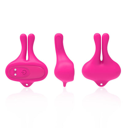 ARMONY - MORSETTI PER CAPEZZOLI MAGNETICI VIBRANTI A FORMA DI CONIGLIO ROSA - ARMONY STIMULATORS | Lingerie Harness Boutique