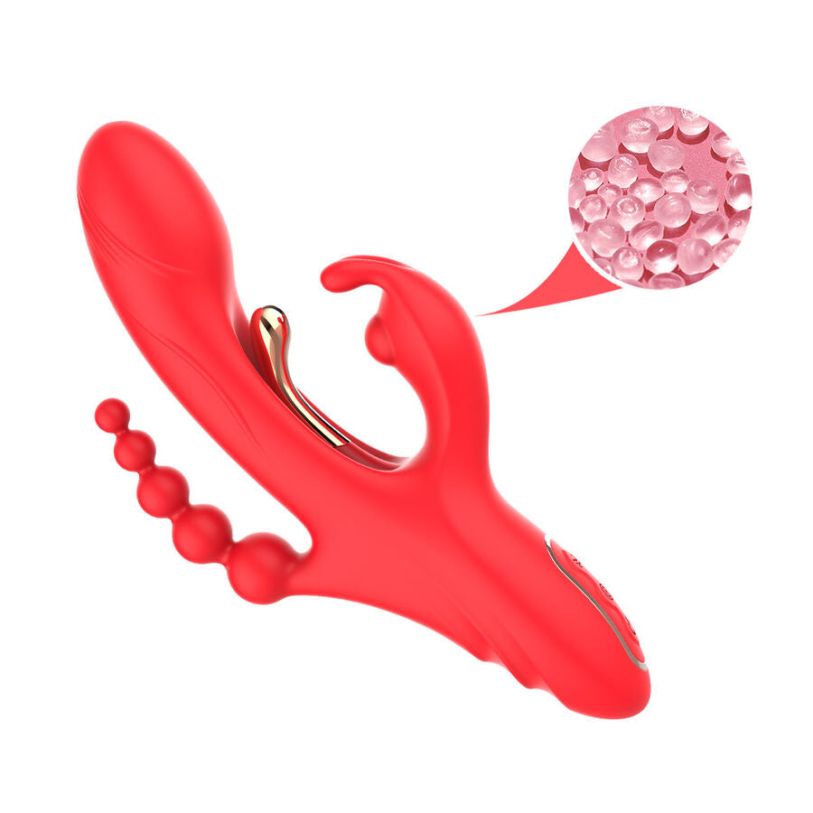 ARMONY - VIBRATORE STIMOLATORE PUNTO G E CLITORIDE ROSSO - ARMONY VIBRATORS | Lingerie Harness Boutique