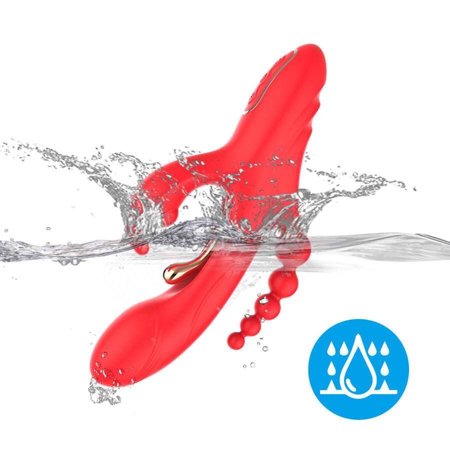 ARMONY - VIBRATORE STIMOLATORE PUNTO G E CLITORIDE ROSSO - ARMONY VIBRATORS | Lingerie Harness Boutique