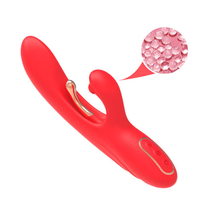 ARMONY - VIBRATORE STIMOLATORE PUNTO G E CLITORIDE CON LINGUA OSCILLANTE ROSSO - ARMONY VIBRATORS | Lingerie Harness Boutique