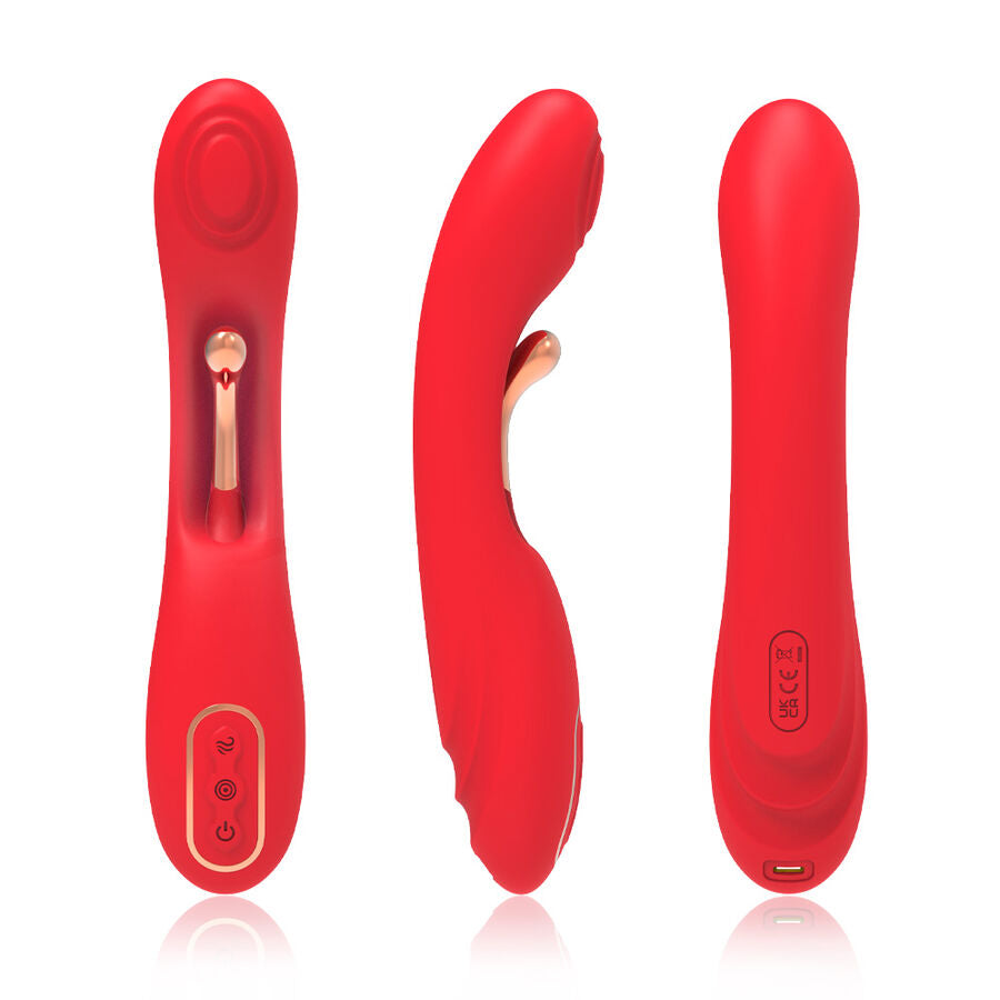 ARMONY - VIBRATORE CON LINGUA OSCILLANTE ROSSO - ARMONY VIBRATORS | Lingerie Harness Boutique