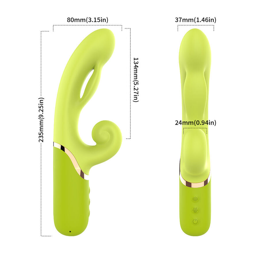 ARMONY - GONFIATORE PUNTO A PER STIMOLATORE VIBRATORE VERDE - ARMONY VIBRATORS | Lingerie Harness Boutique