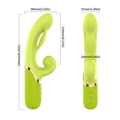 ARMONY - GONFIATORE PUNTO A PER STIMOLATORE VIBRATORE VERDE - ARMONY VIBRATORS | Lingerie Harness Boutique