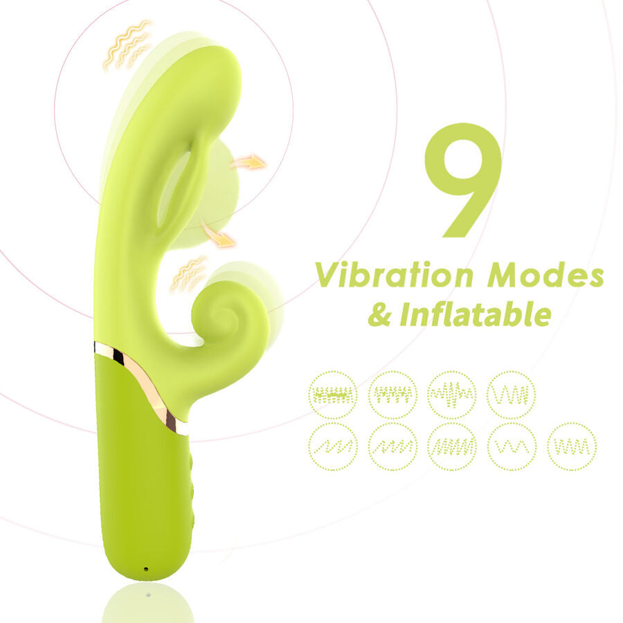 ARMONY - GONFIATORE PUNTO A PER STIMOLATORE VIBRATORE VERDE - ARMONY VIBRATORS | Lingerie Harness Boutique
