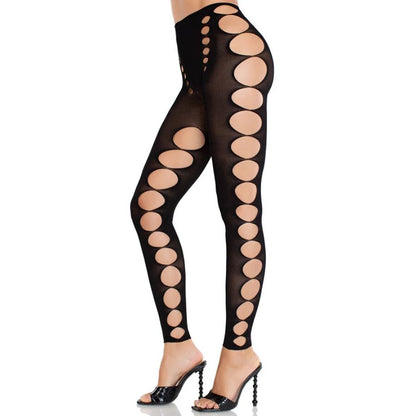 LEG AVENUE - CALZE COPRENTI SENZA CUCITURE SENZA SPALLINE NERE - LEG AVENUE HOSIERY | Lingerie Harness Boutique