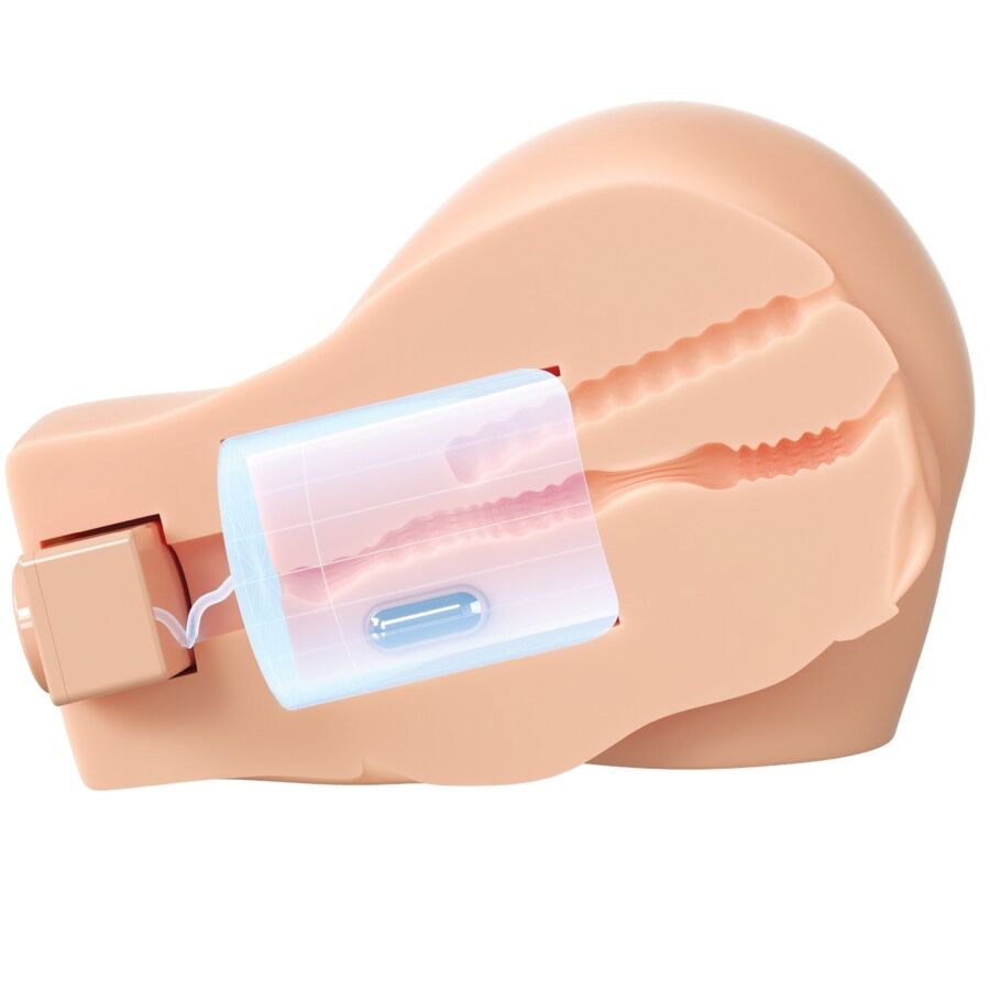 PDX ELITE - BACK THAT ASS UP MASTURBATORE REALISTICO VIBRANTE PER VAGINA E ANO - PDX ELITE | Lingerie Harness Boutique