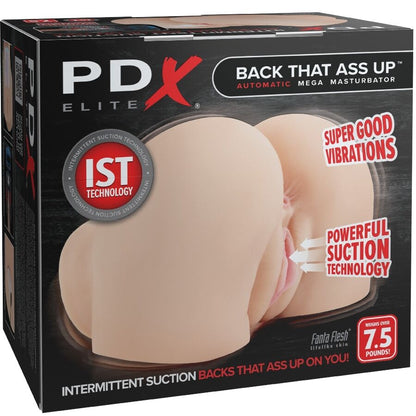 PDX ELITE - BACK THAT ASS UP MASTURBATORE REALISTICO VIBRANTE PER VAGINA E ANO - PDX ELITE | Lingerie Harness Boutique