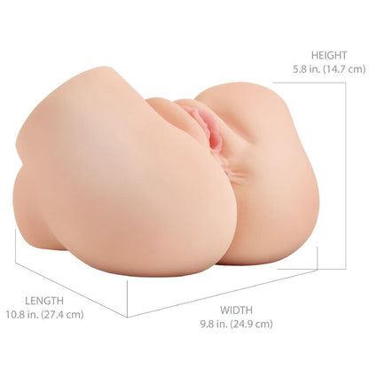 PDX ELITE - BACK THAT ASS UP MASTURBATORE REALISTICO VIBRANTE PER VAGINA E ANO - PDX ELITE | Lingerie Harness Boutique