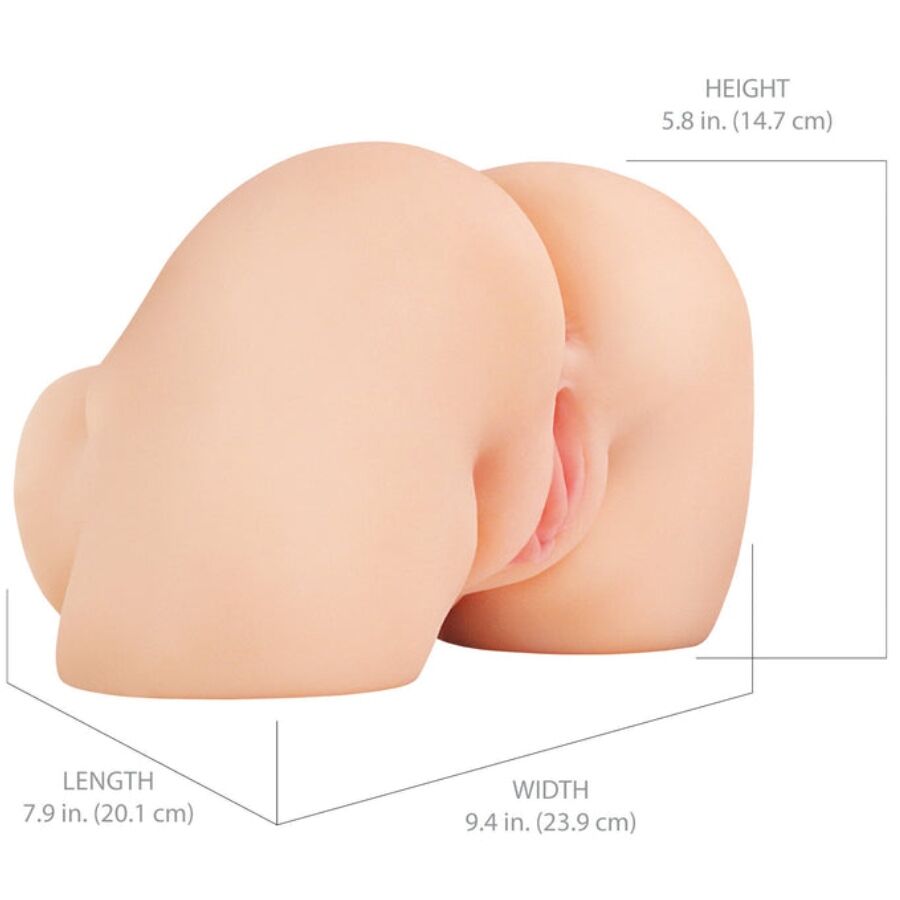PDX ELITE - SHAKETHAT ASS MASTURBATORE REALISTICO PER VAGINA E ANO CON VIBRAZIONE - PDX ELITE | Lingerie Harness Boutique