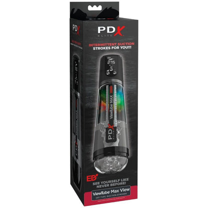 PDX ELITE - VIEWTUBE MAX VIEW MASTURBATORE AUTOMATICO CON ASPIRAZIONE TRASPARENTE - PDX ELITE | Lingerie Harness Boutique