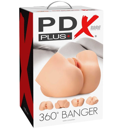 PDX PLUS - MASTURBATORE ANALE E VAGINA REALISTICO 360 BANGER - PDX PLUS+ | Lingerie Harness Boutique