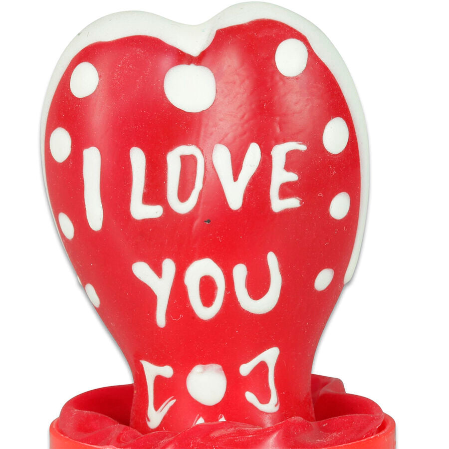 CONDOMERIE - PRESERVATIVI NOVITÀ DIPINTI A MANO CUORE - MODELLO I LOVE YOU 1 - CONDOMERIE | Lingerie Harness Boutique