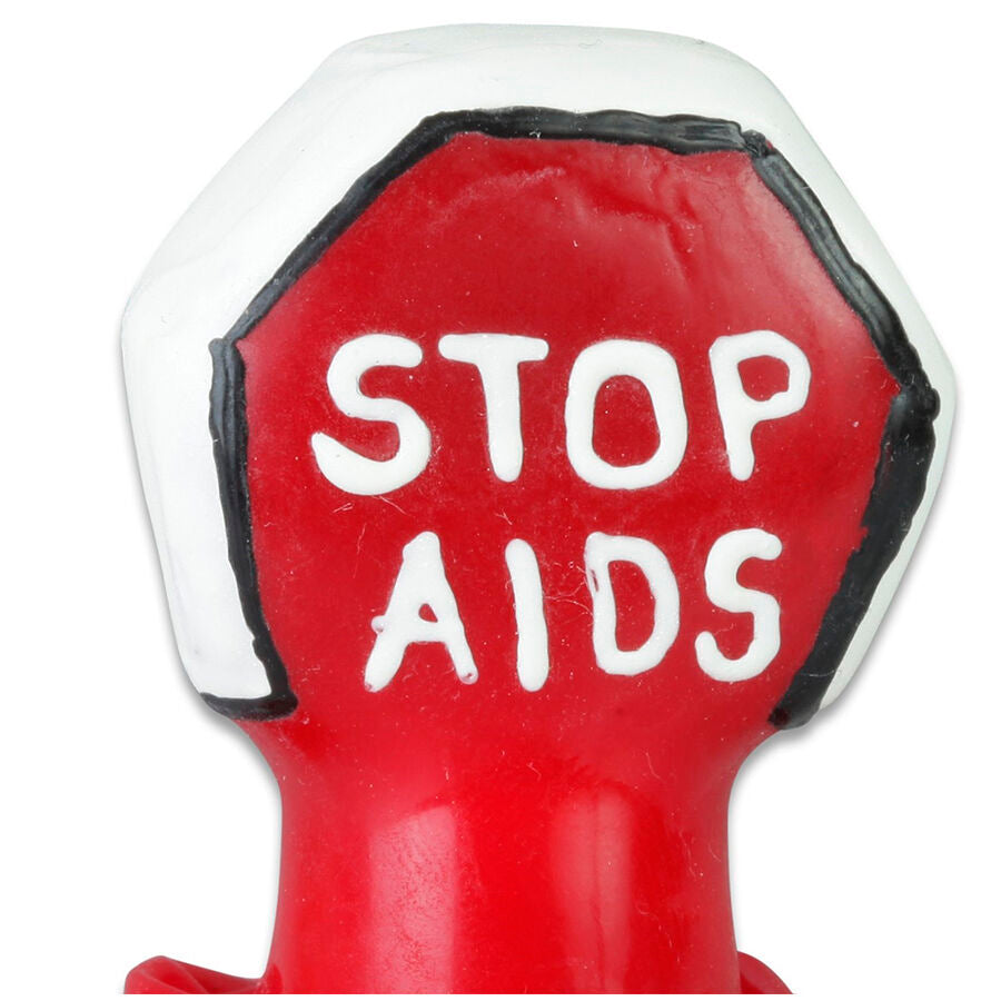 CONDOMERIE - PRESERVATIVI NOVITÀ DIPINTI A MANO STOP AIDS - CONDOMERIE | Lingerie Harness Boutique
