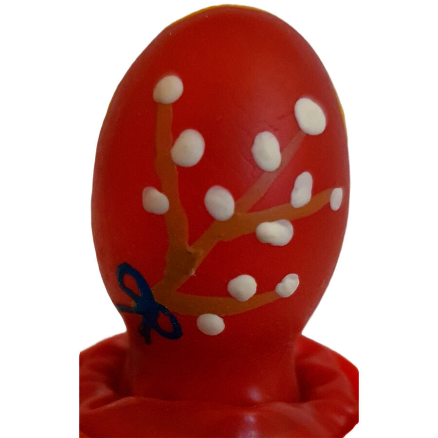 CONDOMERIE - PRESERVATIVI NOVITÀ DIPINTI A MANO ROSSO UOVO DI PASQUA - CONDOMERIE | Lingerie Harness Boutique