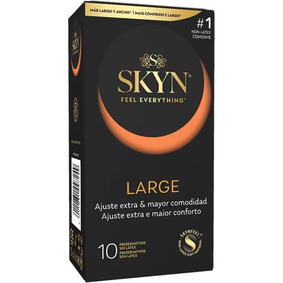 SKYN - PRESERVATIVI LARGE EXTRA ADJUSTMENT 10 UNITÀ - SKYN | Lingerie Harness Boutique