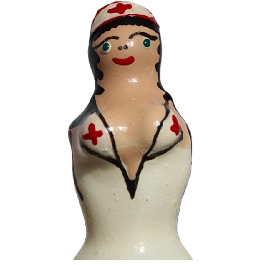 CONDOMERIE - PRESERVATIVI NOVITÀ DIPINTI A MANO INFERMIERA BIONDA - CONDOMERIE | Lingerie Harness Boutique