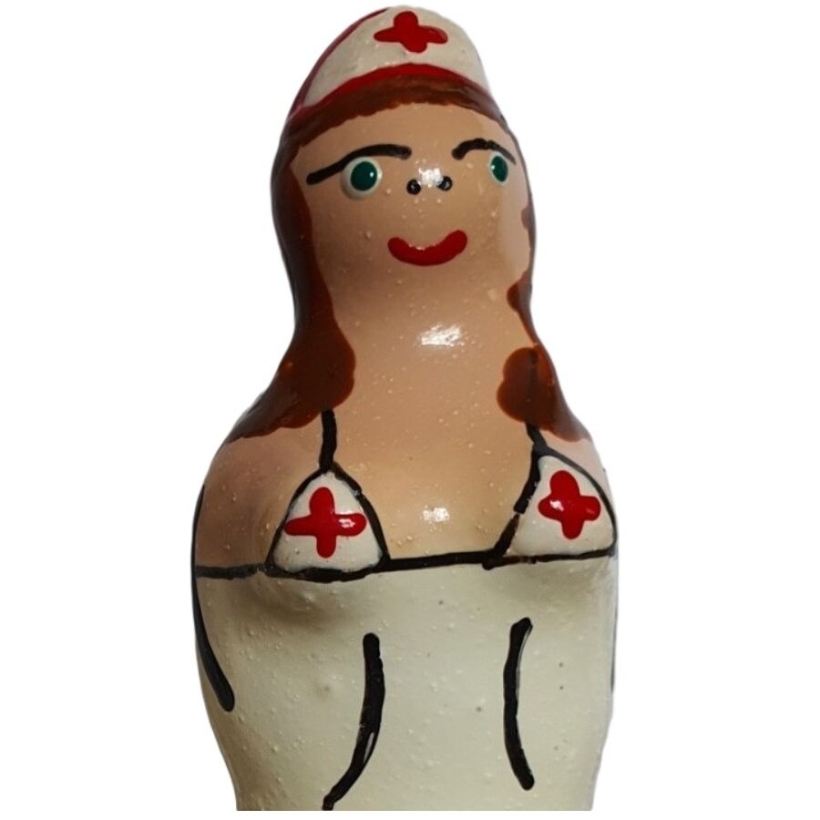 CONDOMERIE - PRESERVATIVI NOVITÀ DIPINTI A MANO INFERMIERA MORENA - CONDOMERIE | Lingerie Harness Boutique