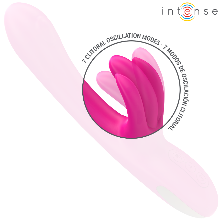 INTENSE - VIBRATORE MULTIFUNZIONE CONIGLIO BRITNEY 23 CM ROSA - INTENSE FUN | Lingerie Harness Boutique