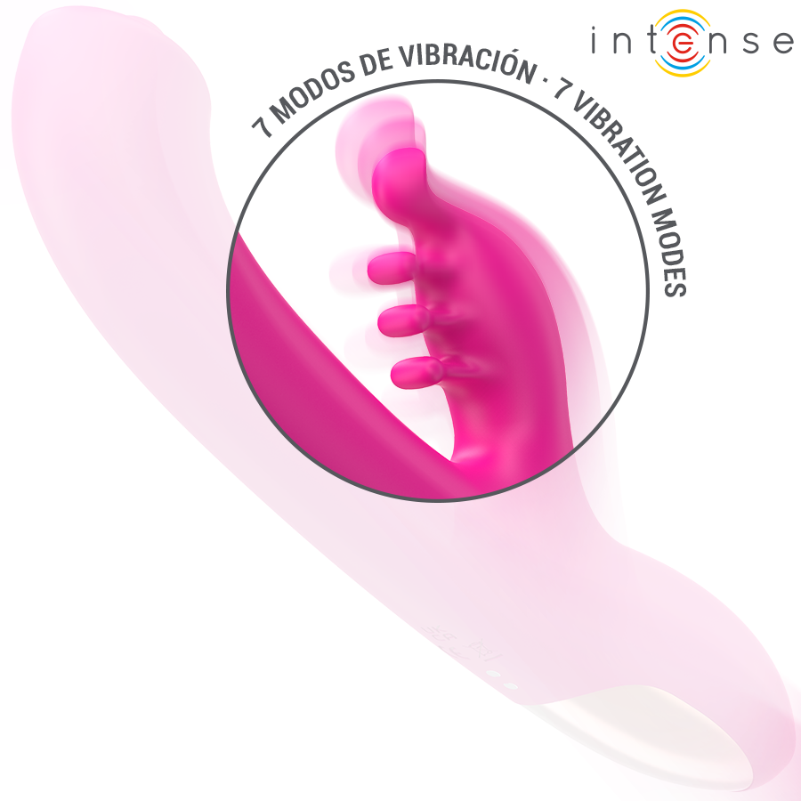 INTENSE - CHRISTINA VIBRATORE MULTIFUNZIONE RABBIT 22,5 CM ROSA - INTENSE FUN | Lingerie Harness Boutique