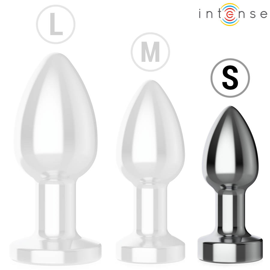 INTENSE - PLUG ANALE 10 VIBRAZIONI METALLO CON TELECOMANDO S - INTENSE ANAL TOYS | Lingerie Harness Boutique