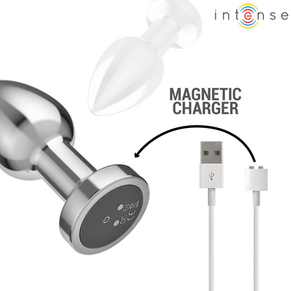 INTENSE - PLUG ANALE 10 VIBRAZIONI METALLO CON TELECOMANDO M - INTENSE ANAL TOYS | Lingerie Harness Boutique