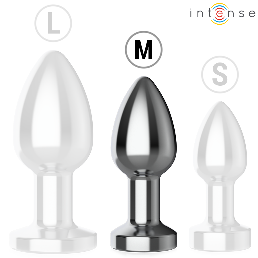 INTENSE - PLUG ANALE 10 VIBRAZIONI METALLO CON TELECOMANDO M - INTENSE ANAL TOYS | Lingerie Harness Boutique
