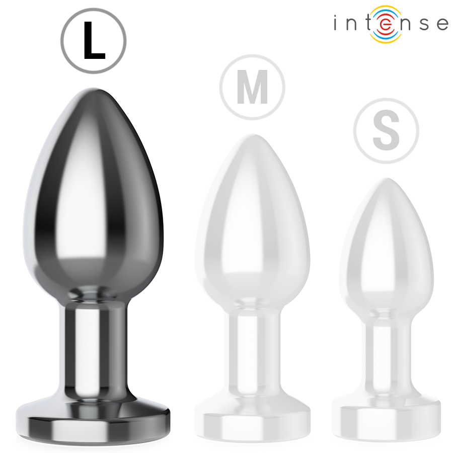 INTENSE - PLUG ANALE 10 VIBRAZIONI METALLO CON TELECOMANDO L - INTENSE ANAL TOYS | Lingerie Harness Boutique