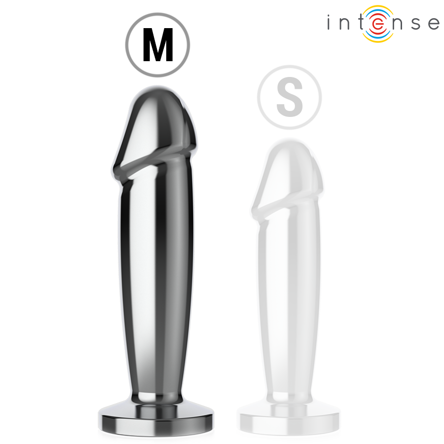 INTENSE - ANAL PLUG 10 VIBRAZIONI DILDO METALLO CON TELECOMANDO M - INTENSE ANAL TOYS | Lingerie Harness Boutique