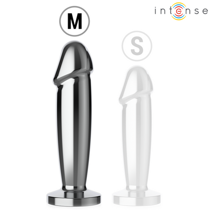 INTENSE - ANAL PLUG 10 VIBRAZIONI DILDO METALLO CON TELECOMANDO M - INTENSE ANAL TOYS | Lingerie Harness Boutique