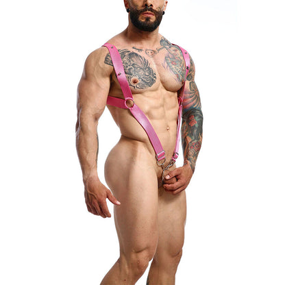 MOB - DNGEON IMBRACATURA ROSA DRITTA TAGLIA UNICA - MOB | Lingerie Harness Boutique
