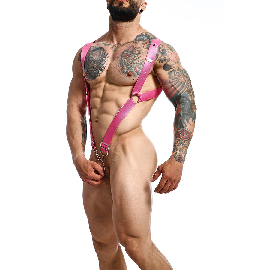 MOB - DNGEON IMBRACATURA ROSA DRITTA TAGLIA UNICA - MOB | Lingerie Harness Boutique