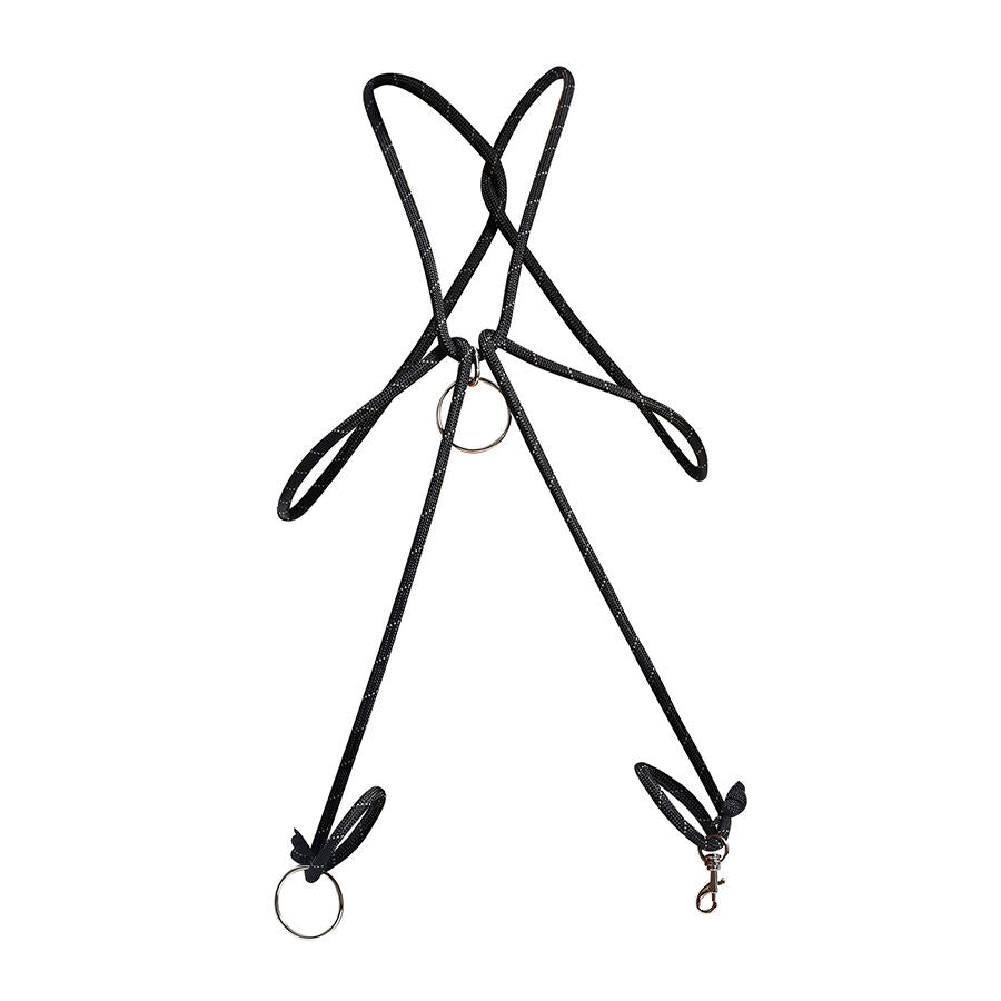 MOB - DNGEON CORDA NERA CON ANELLO PER IL PENE - MOB | Lingerie Harness Boutique