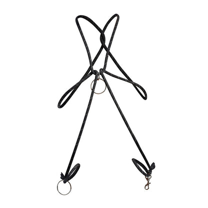 MOB - DNGEON CORDA NERA CON ANELLO PER IL PENE - MOB | Lingerie Harness Boutique
