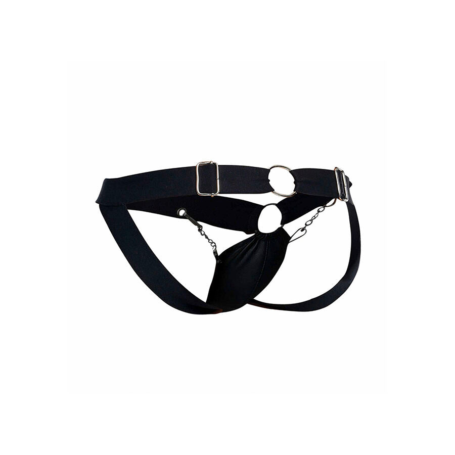 MOB - DNGEON JOCKSTRAP NERO CON CATENA TAGLIA UNICA - MOB | Lingerie Harness Boutique