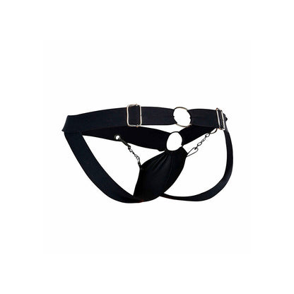 MOB - DNGEON JOCKSTRAP NERO CON CATENA TAGLIA UNICA - MOB | Lingerie Harness Boutique