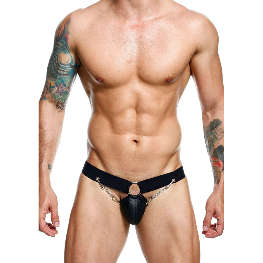 MOB - DNGEON JOCKSTRAP NERO CON CATENA TAGLIA UNICA - MOB | Lingerie Harness Boutique