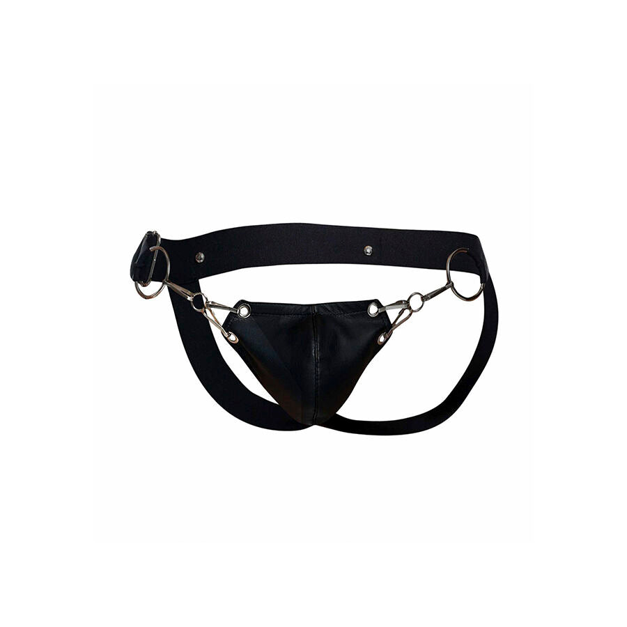 MOB - DNGEON JOCKSTRAP NERO A PRESSIONE TAGLIA UNICA - MOB | Lingerie Harness Boutique