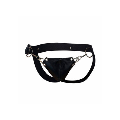 MOB - DNGEON JOCKSTRAP NERO A PRESSIONE TAGLIA UNICA - MOB | Lingerie Harness Boutique