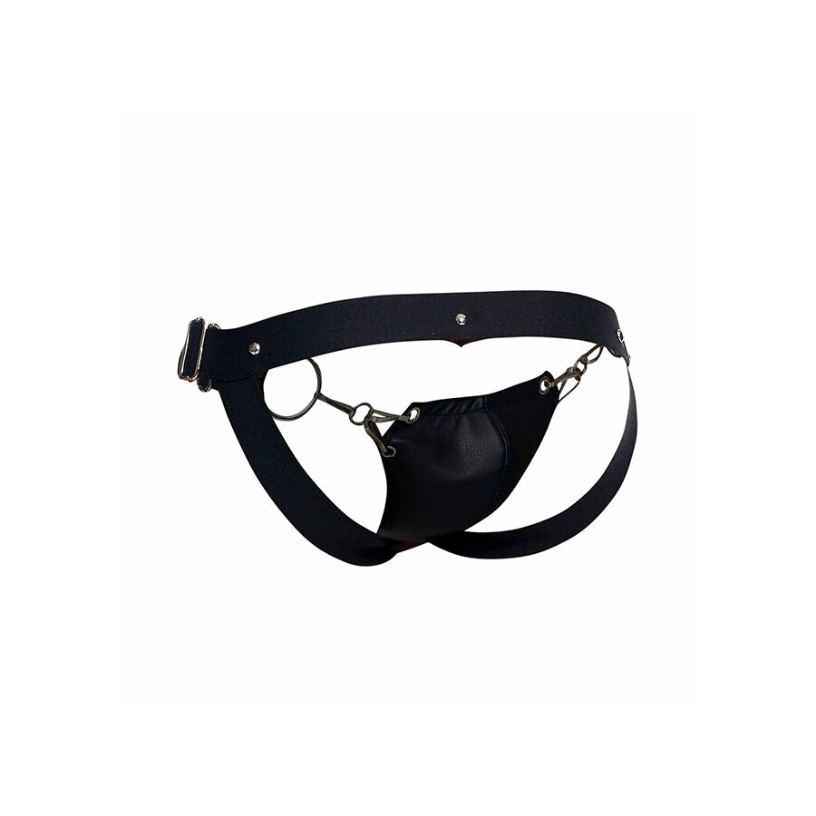 MOB - DNGEON JOCKSTRAP NERO A PRESSIONE TAGLIA UNICA - MOB | Lingerie Harness Boutique